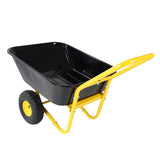 ZUN Two-wheeled barrow, garden cart, 10-inch pneumatic wheels 93682304