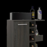 Tennessee Bar Cart, One Cabinet With Division, Six Cubbies For Liquor, Two Shelves B128P176145