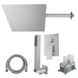 Enhance Your Shower with 12 Stainless Steel Rain Shower Set - Wall Mount Easy 71117997