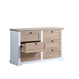 ZUN AUTUMN Modern 6 Drawer Master Dresser with Interlock Drawer Feature – Drawer Slide And Interlock W2713P194126