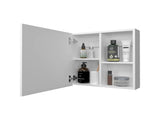 White Medicine Cabinet with Included Mirror and 1 Door B062P252184