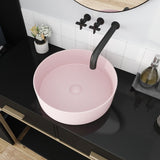 Ceramic Circular Vessel Bathroom Sink Art Sink W99977119