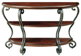 Traditional Style Brown Cherry 1pc Sofa Table Open Bottom Shelf Ornate Design Living Room Furniture B011P184986