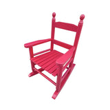 ZUN Children's rocking rose red chair- Indoor or Outdoor -Suitable for kids-Durable 01417255