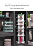 8 Tier Rotating Shoe Rack Tower, Spinning Shoe Display, Shoe Organizer,360 Shoe Rack Storage Round W2641P303444