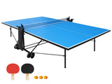 Offical Size Outdoor Table Tennis Table Foldable & Portable Ping Pong Table Set for Indoor Games W1408P436372