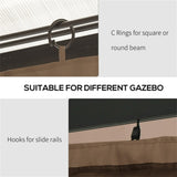 Universal Gazebo Sidewallt Coffee-AS 42446349