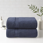 ZUN 100% Cotton Bath Sheet Antimicrobial 2 Piece Set B03599350