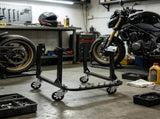 Heavy-Duty Engine Stand 750 LBS Capacity Steel Motor Holder 4 Swivel Casters 4 Hook Positions for 17358641