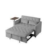 GREY VELVET SOFA BED W588136689