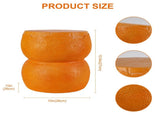 10.60" Sculptures Garden Statues, Orange Fruit Stool Garden Statue, Magnesium Oxide Stone Composite W6572P574572