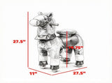 Kids Riding Pony Ride on Horse Toy for Outdoor Activity, Wheels & Neighing Sounds 3-5 Years 65942750