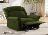 360&deg Swivel Recliner Manual Rocking Recliner Home Theater Manual Recliner Chair Nursery Rocker N763P202666E