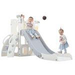 ZUN 5-1 Toddler Slide Set, Freestanding Spaceship Set with Slide, Kids Slide Playset Structure, N710P173043C