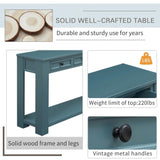 ZUN Console Table/Sofa Table with Storage Drawers and Bottom Shelf for Entryway Hallway 02717363