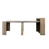 Modern Extendable Dining Table with Storage 78840209