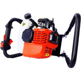 V-Type 52CC 2 Stroke Gas Post Hole Digger One Man Auger EPA Machine Plant Soil Digging Fence,red W465109906