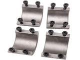 4pcs 1.75" Steel Tube Clamps Bolt on / Clamp On Weldable Roll Cage Mounts HD New 66751859