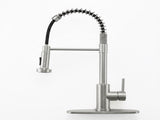 Kitchen Faucet with Pull Down Sprayer Industrial 1 Handle 1 or 3 Hole Faucet for Farmhouse Camper 77368506