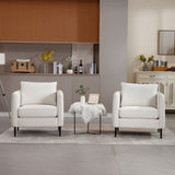 Accent Chair for Living Room, Velvet Comfy Single Sofa Chair Mid-Century Modern Armchair with 1 W3244P327103