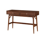 Sofa Table with Drawers Brown Finish Living Room Furniture 1pc B011P289737