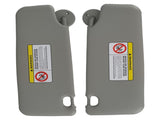 Pair LHRH Sun Visor fit for Chevrolet Spark Sonic 11-22 42478247 42478249 Gray 60118326