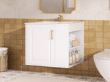 20" Wall Mounted Bathroom Cabinet with Side Cabinet Combo, Bathroom Cabinet with Soft-Closing Door, N710P332061K