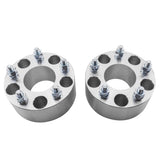 ZUN 2pcs Professional Hub Centric Wheel Adapters for Cadillac Buick Chevrolet GMC Pontiac Silver 44480857