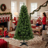 7FT Christmas Tree with 775 Tips Artificial Plant Full PVC Branches Green Unlit Holiday Tree Sturdy 40218551
