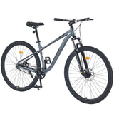 ZUN 29 Inch Wheels Single Speed Mountain Bike, for Men Women Boys and Girls, Front Suspension, Steel W1019P225365