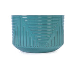 Ceramic Flowerpot, Modern Planter for Patio, Garden, Windowsill - Cyan W3273P326368