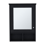 Vina Medicine Cabinet with Mirror Door 29" High Cabinet Organizer with Three concealed Shelves and B070P234359