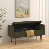 Teddy velvet storage stool, ,with storage space, suitable for apartments, living rooms and W487P205944