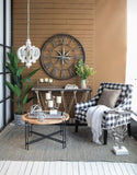 Farmhouse Chandelier, 6-Light Wood Chandelier Pendant Light Fixture with Adjustable Chain for Dining W2078137921