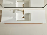 48" Wall Mounted & Floating Single Vanity with Ceramic Sink W1826P308973