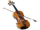GV403 4/4 Acoustic Violin Kit Matt Natural w/Square Case, 2 Bows, 3 In 1 12425329