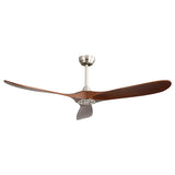 ZUN 60 Inch Indoor Modern Ceiling Fan With 6 Speed Remote Control 3 Solid Wood Blade For Living Room W882P212622