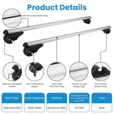 Car Roof Rack Cross 1.22m Thick Aluminum Crossbars Universal Roof Rack Adjustable Roof Cross 43450538