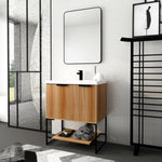 ZUN 30 Inch Freestanding Bathroom Vanity With Resin Basin,30x18, W999P181591