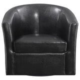 Dark Brown Swivel Armchair B062P145568