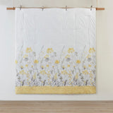 5 Piece Seersucker Comforter Set with Throw Pillows Yellow Full/Queen B035P148356