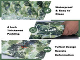 Outdoor Bench Cushion, 60 20 4 Inch, Tufted Waterproof Swing Cushion with Ties, for Patio Bench 34999442