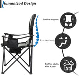 ZUN 35*22*41in Camping Chair Fishing Chair Folding Chair Black Gray 29352425