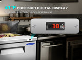 Orikool 60 IN Commercial Refrigerators Sandwich&Salad Prep Table with a Butcher Block Cutting Board, W2095126123