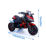Kids Motorcycle Ride-On Motorcycle 3-Wheels Battery Powered Motorbike Rechargeable 12 V kids ride on W1760P252034