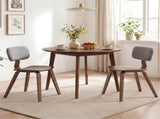 Set of 2 Dining Chair Set , Teddy Velvet Upholstery & Plush Padded Design 31439802