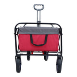 150L Collapsible Wagon Cart Foldable, Utility Garden Wagon with 360lbs Weight Capacity, Heavy Duty W321P269220
