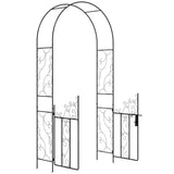 Steel Garden Arch with Gate 70695241