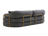 78.3" Queen Sleeper Sofa Bed, No Assembly Convertible Pull Out Futon Couch with Removable Backrest W1117P567381