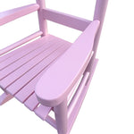 ZUN Children's rocking light pink chair- Indoor or Outdoor -Suitable for kids-Durable 98976983